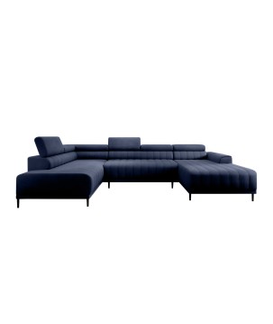 Narożnik CALDO XL Lewostronny z funkcją spania wolnostojąca w tkaninie RUN AGAIN 77 WERSAL