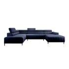 Narożnik CALDO XL Lewostronny z funkcją spania wolnostojąca w tkaninie RUN AGAIN 77 WERSAL