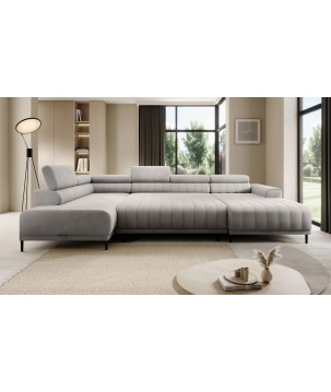 Narożnik CALDO XL Lewostronny z funkcją spania wolnostojąca w tkaninie RUN AGAIN 80 WERSAL