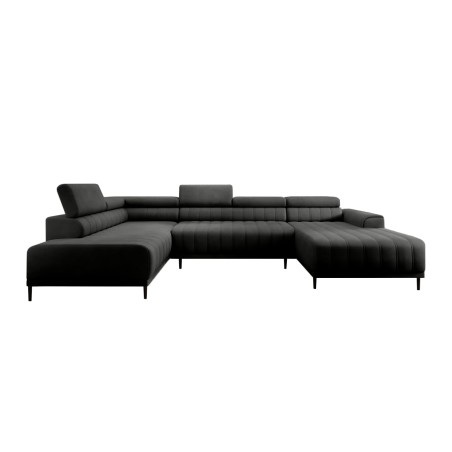 Narożnik CALDO XL Lewostronny z funkcją spania wolnostojący w tkaninie RUN AGAIN 92 WERSAL