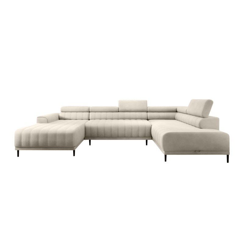 Narożnik CALDO XL Prawostronny z funkcją spania wolnostojąca w tkaninie RUN AGAIN 01 WERSAL