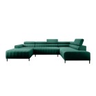 Narożnik CALDO XL Prawostronny z funkcją spania wolnostojąca w tkaninie RUN AGAIN 36 WERSAL