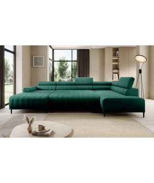 Narożnik CALDO XL Prawostronny z funkcją spania wolnostojąca w tkaninie RUN AGAIN 36 WERSAL