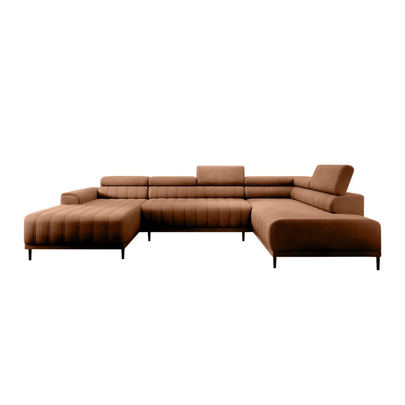 Narożnik CALDO XL Prawostronny z funkcją spania wolnostojąca w tkaninie RUN AGAIN 53 WERSAL