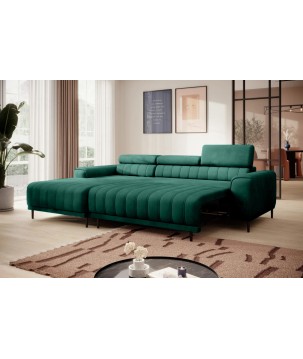 Narożnik CALDO S/MINI Lewostronny z funkcją spania wolnostojąca w tkaninie RUN AGAIN 36 WERSAL