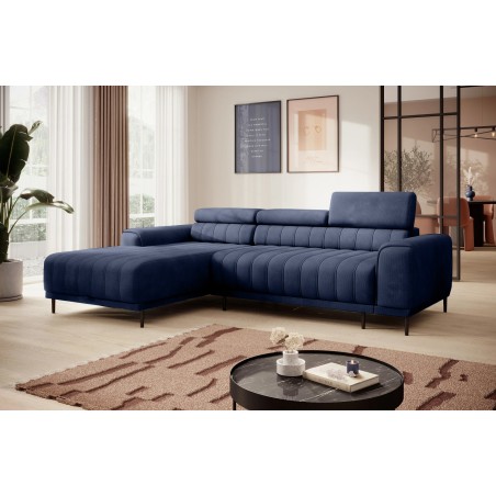 Narożnik CALDO S/MINI Lewostronny z funkcją spania wolnostojąca w tkaninie RUN AGAIN 77 WERSAL