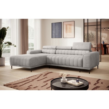 Narożnik CALDO S/MINI Lewostronny z funkcją spania wolnostojąca w tkaninie RUN AGAIN 80 WERSAL