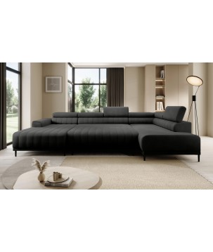 Narożnik CALDO XL Prawostronny z funkcją spania wolnostojąca w tkaninie RUN AGAIN 92 WERSAL