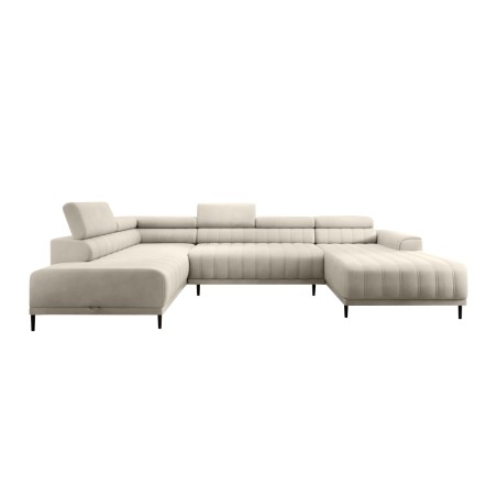 Narożnik CALDO XL Lewostronny z funkcją spania wolnostojący w tkaninie RUN AGAIN 01 WERSAL