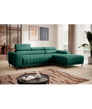 Narożnik CALDO S/MINI Prawostronny z funkcją spania wolnostojąca w tkaninie RUN AGAIN 36 WERSAL