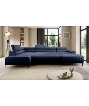 Narożnik CALDO XL Lewostronny z funkcją spania wolnostojąca w tkaninie RUN AGAIN 77 WERSAL