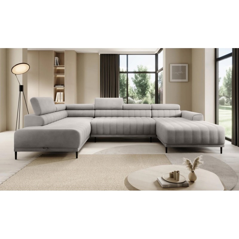 Narożnik CALDO XL Lewostronny z funkcją spania wolnostojąca w tkaninie RUN AGAIN 80 WERSAL