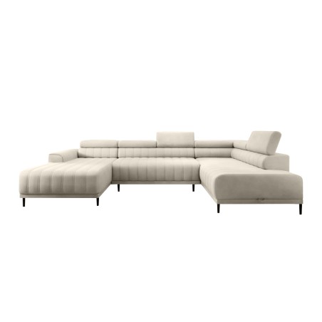 Narożnik CALDO XL Prawostronny z funkcją spania wolnostojąca w tkaninie RUN AGAIN 01 WERSAL