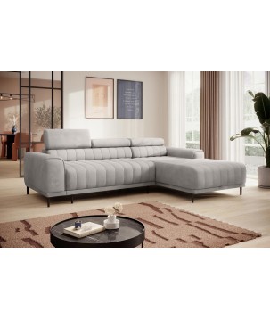 Narożnik CALDO S/MINI Prawostronny z funkcją spania wolnostojący w tkaninie RUN AGAIN 80 WERSAL