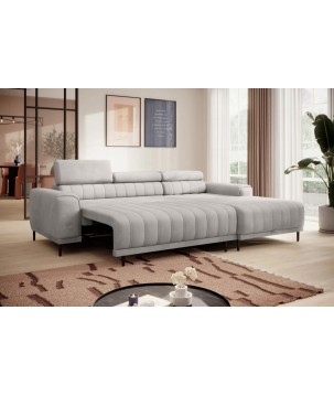 Narożnik CALDO S/MINI Prawostronny z funkcją spania wolnostojący w tkaninie RUN AGAIN 80 WERSAL