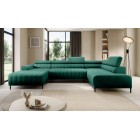 Narożnik CALDO XL Prawostronny z funkcją spania wolnostojąca w tkaninie RUN AGAIN 36 WERSAL