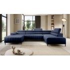 Narożnik CALDO XL Prawostronny z funkcją spania wolnostojący w tkaninie RUN AGAIN 77 WERSAL