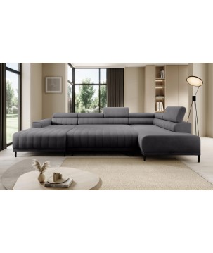 Narożnik CALDO XL Prawostronny z funkcją spania wolnostojąca w tkaninie RUN AGAIN 90 WERSAL