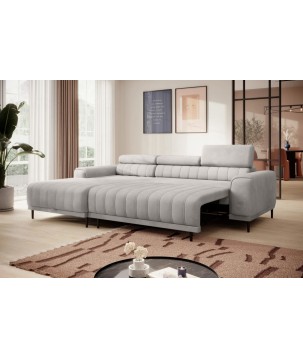 Narożnik CALDO S/MINI Lewostronny z funkcją spania wolnostojąca w tkaninie RUN AGAIN 80 WERSAL