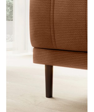 Narożnik CALDO S/MINI Prawostronny z funkcją spania wolnostojąca w tkaninie RUN AGAIN 53 WERSAL