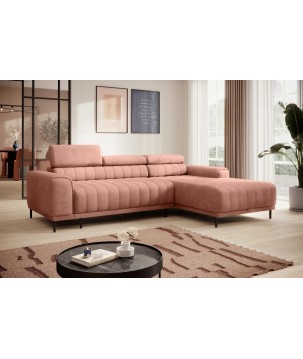 Narożnik CALDO S/MINI Prawostronny z funkcją spania wolnostojąca w tkaninie RUN AGAIN 61 WERSAL