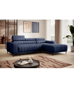 Narożnik CALDO S/MINI Prawostronny z funkcją spania wolnostojący w tkaninie RUN AGAIN 77 WERSAL