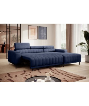 Narożnik CALDO S/MINI Prawostronny z funkcją spania wolnostojący w tkaninie RUN AGAIN 77 WERSAL