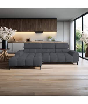 Narożnik PLAZA Mini Lewostronny w tkaninie Solar 96 WERSAL