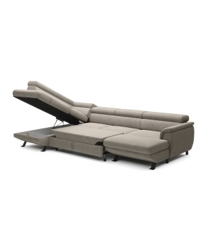 Narożnik RAVEN XL wolnostojący z funkcją spania tkanina Artico 37431 Nata WERSAL