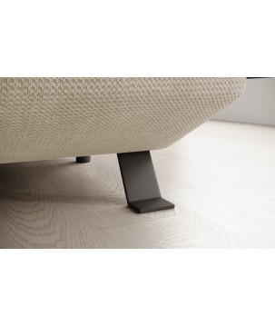 Narożnik RAVEN XL wolnostojący z funkcją spania tkanina Artico 37430 Perłowy WERSAL