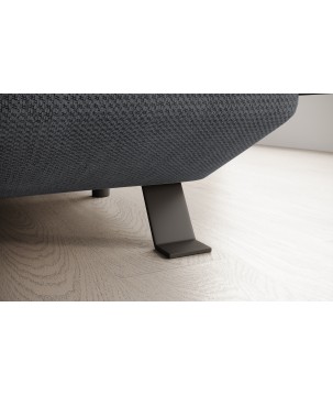 Narożnik RAVEN XL wolnostojący z funkcją spania tkanina Artico 37440 Stalowy WERSAL