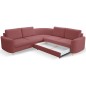 Narożnik LAREN nowoczesna sofa z funkcją spania pojemnik na pościel prawa strona CASTEL 59 251x251x85 cm
