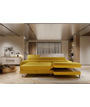 Narożnik NAVAS S układ L Prawostronny z funkcją spania WERSAL