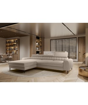 Narożnik NAVAS S z funkcją spania tkanina Promocyjna CURIO 11 WERSAL