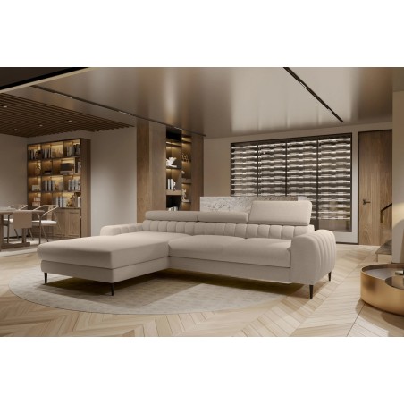 Narożnik NAVAS S z funkcją spania tkanina Promocyjna CURIO 11 WERSAL