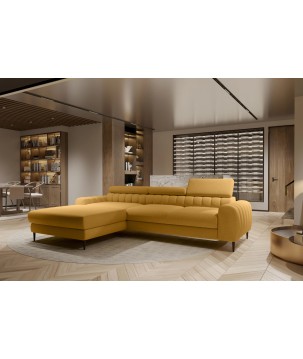 Narożnik NAVAS S z funkcją spania tkanina Promocyjna CURIO 48 WERSAL