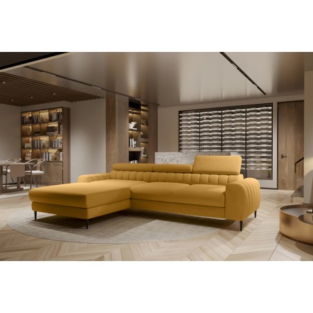 Narożnik NAVAS S z funkcją spania tkanina Promocyjna CURIO 48 WERSAL