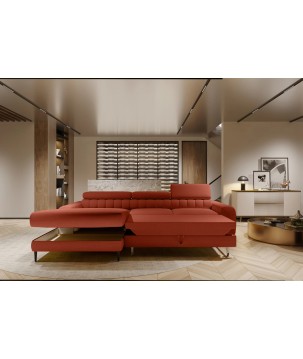 Narożnik NAVAS S z funkcją spania tkanina Promocyjna CURIO 55 WERSAL