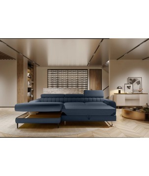 Narożnik NAVAS S z funkcją spania tkanina Promocyjna CURIO 78 WERSAL