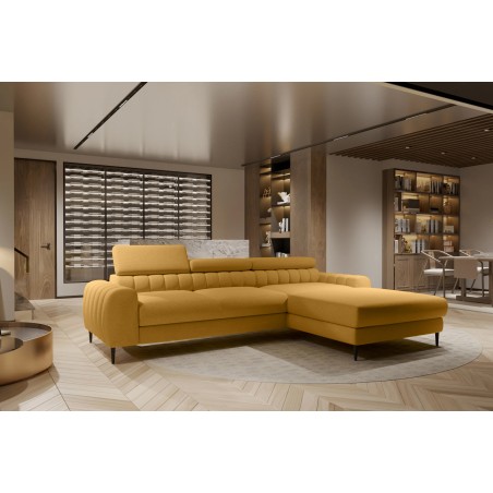 Narożnik NAVAS S z funkcją spania tkanina Promocyjna CURIO 48 WERSAL