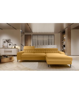 Narożnik NAVAS S z funkcją spania tkanina Promocyjna CURIO 48 WERSAL