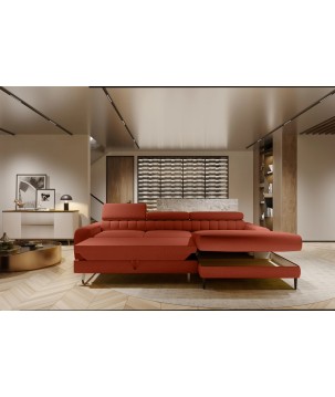 Narożnik NAVAS S z funkcją spania tkanina Promocyjna CURIO 55 WERSAL