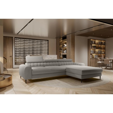 Narożnik NAVAS S z funkcją spania tkanina Promocyjna CURIO 83 WERSAL