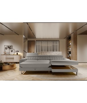 Narożnik NAVAS S z funkcją spania tkanina Promocyjna CURIO 83 WERSAL