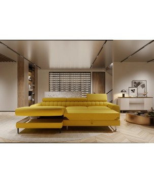 Narożnik NAVAS L układ L Lewostronny z funkcją spania WERSAL