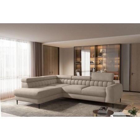 Narożnik NAVAS L z funkcją spania tkanina Promocyjna CURIO 11 WERSAL