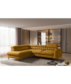 Narożnik NAVAS L z funkcją spania tkanina Promocyjna CURIO 48 WERSAL