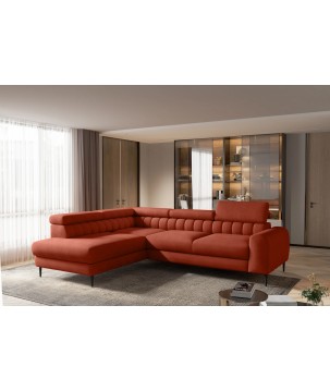 Narożnik NAVAS L z funkcją spania tkanina Promocyjna CURIO 55 WERSAL