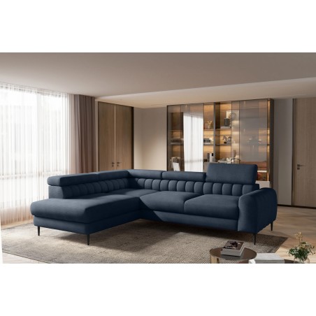 Narożnik NAVAS L z funkcją spania tkanina Promocyjna CURIO 78 WERSAL