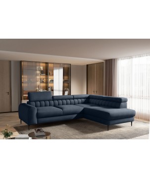 Narożnik NAVAS L z funkcją spania tkanina Promocyjna CURIO 78 WERSAL